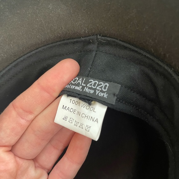 Vintage Y2k Hat Brand Goal 2020.  Unisex Brown 100% Wool Fedora brim - Picture 10 of 11